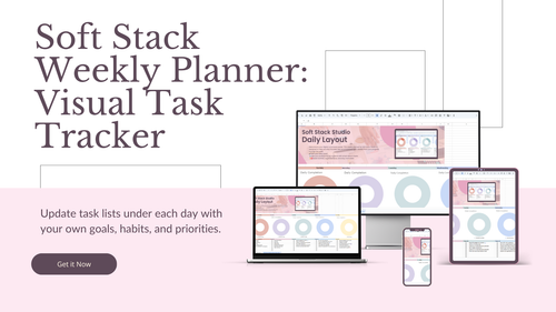 Soft Stack Weekly Planner: Visual Task Tracker