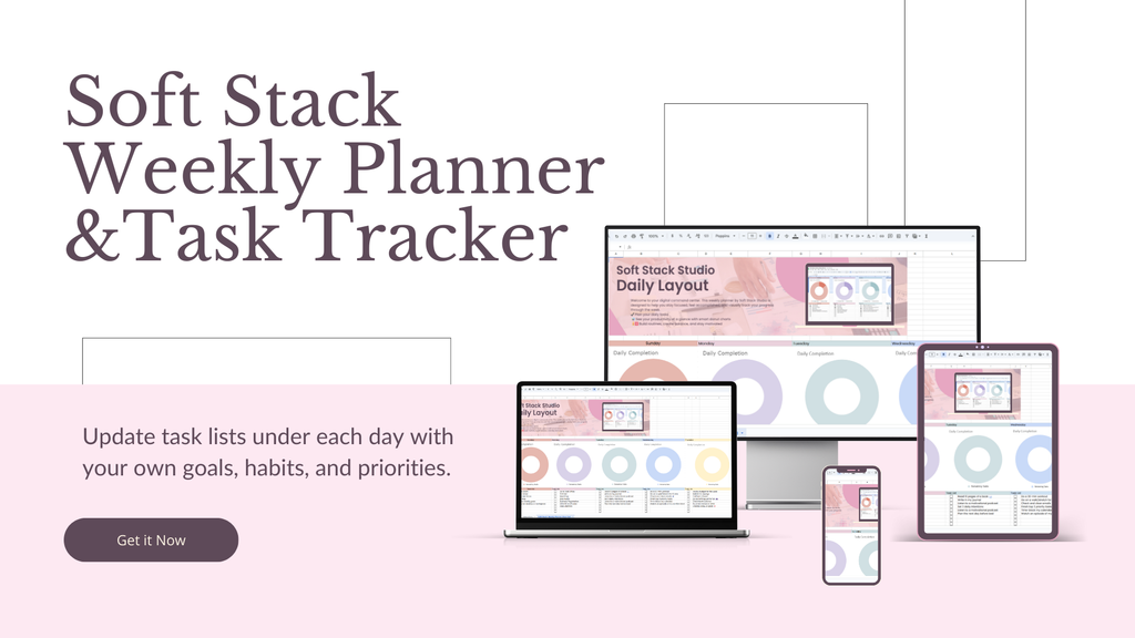 Soft Stack Weekly Planner & Task Tracker