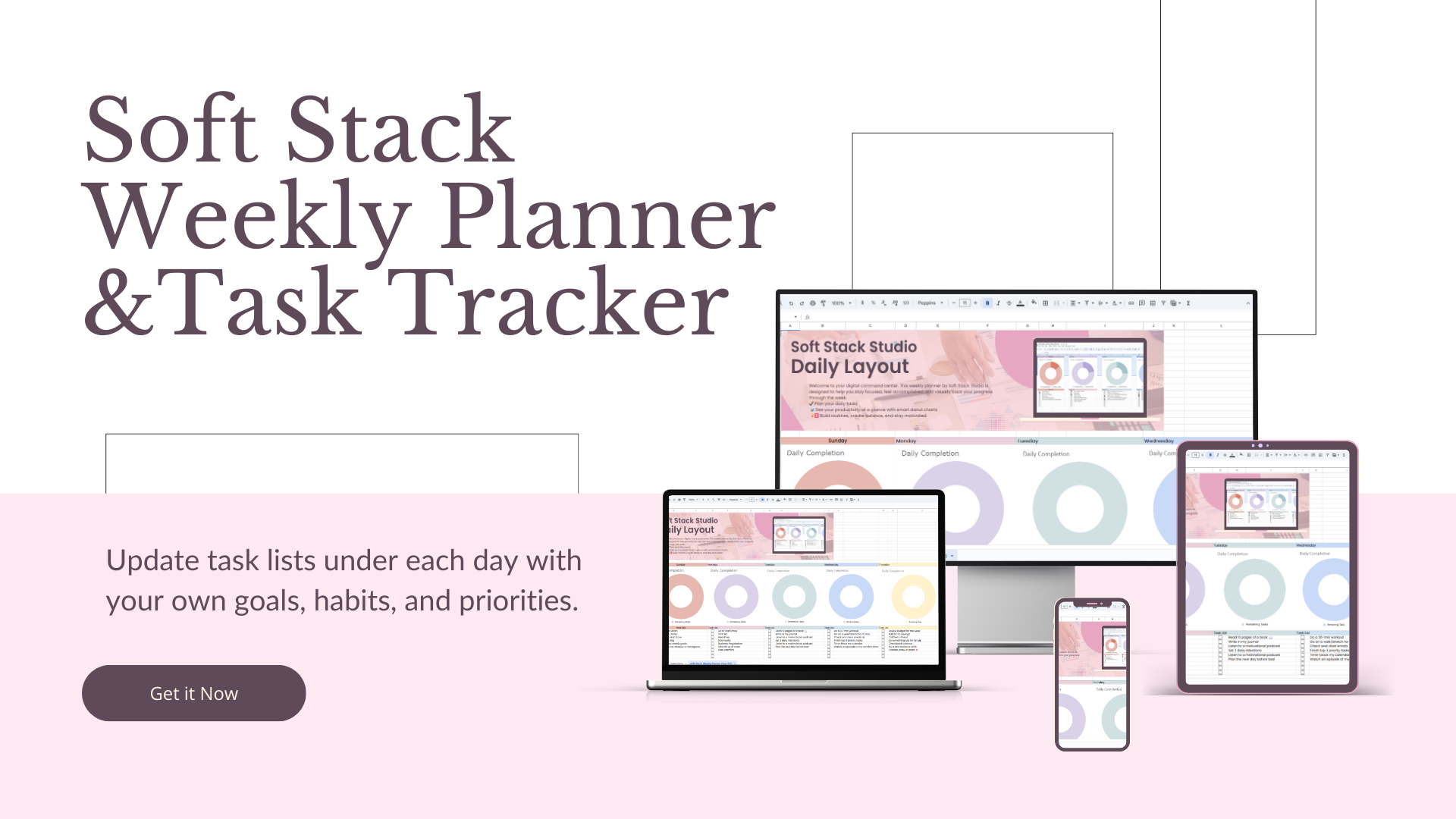 Soft Stack Weekly Planner & Task Tracker