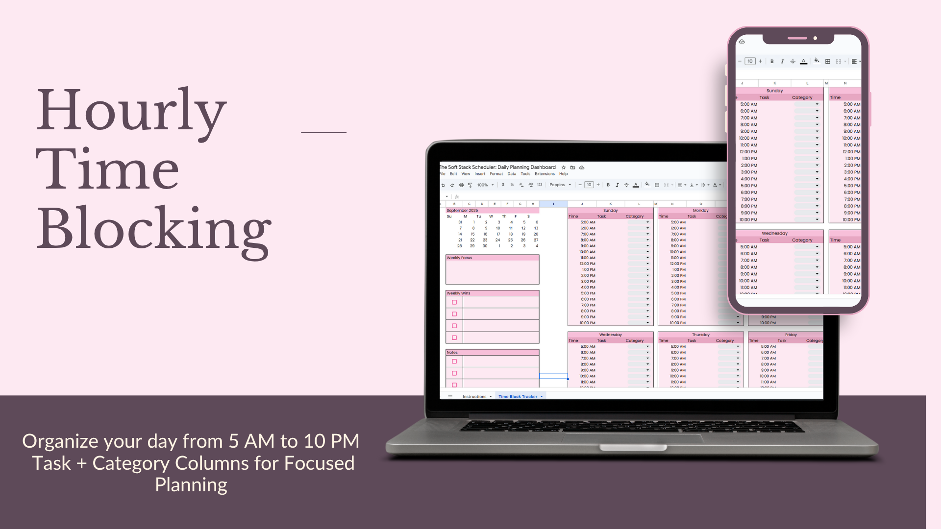 The Soft Stack Scheduler: Google Sheets Daily Planning Dashboard
