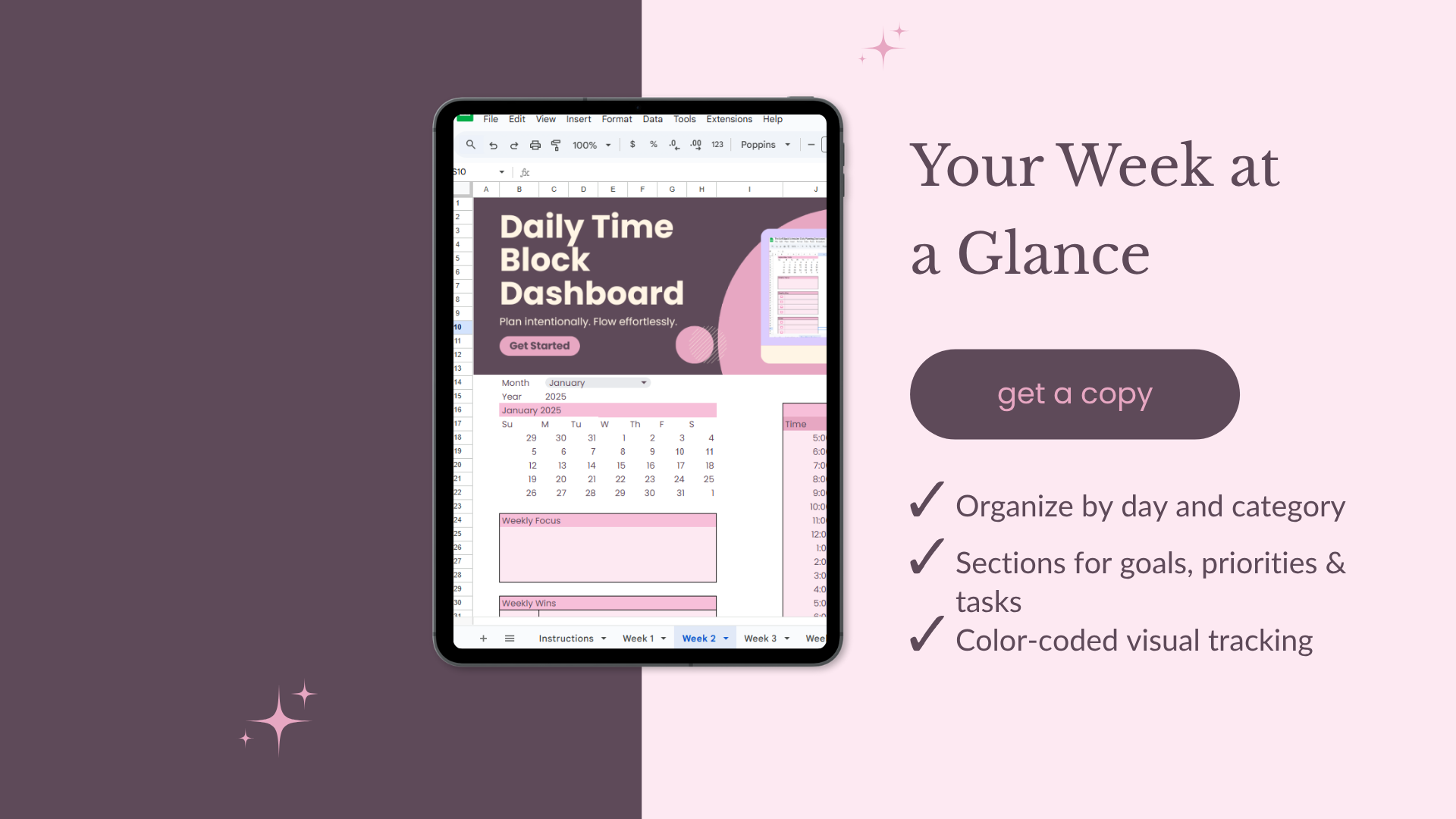Soft Stack Weekly Planner: Visual Task Tracker
